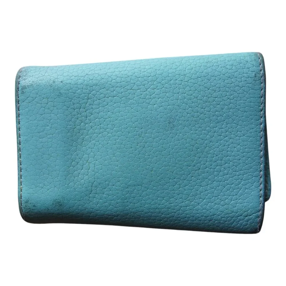 Vintage Tiffany & Co Leather Key Holder Tiffany Blue Made Spain 6 Hook Case